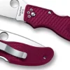 Spyderco Calypso Jr.™ Burgundy Frn* Archived Products