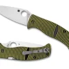 Spyderco Caribbean™ G-10 Black/Yellow Leaf* Clipit