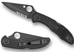 Spyderco Delica® 4 Frn Black/Black Blade* Clipit