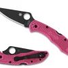 Spyderco Delica® 4 Frn Pink Black Blade* Clipit