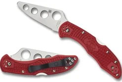 Spyderco Delica® 4 Frn Red Trainer* Clipit