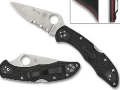 Spyderco Delica® 4 Lightweight Thin Red Line* Clipit