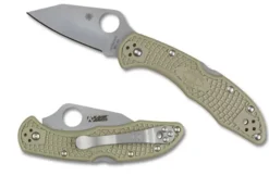 Spyderco Kahr Arms Delica® 4 Khaki* Archived Products