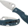 Spyderco Leafjumper™ Blue Lightweight K390* Clipit