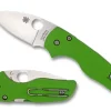 Spyderco Lil' Native® Neon Green G-10 Cpm 20Cv Exclusive* Exclusives