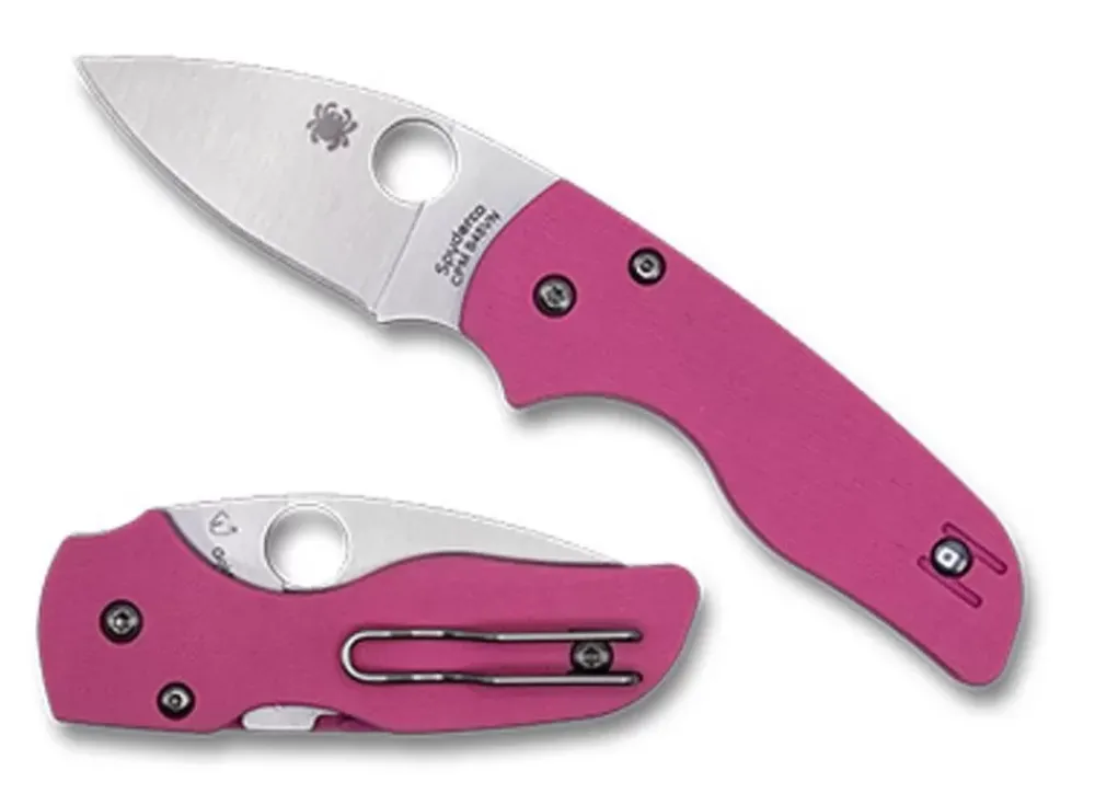 Spyderco Lil' Native® Pink G-10 Cpm S45Vn Exclusive* Exclusives