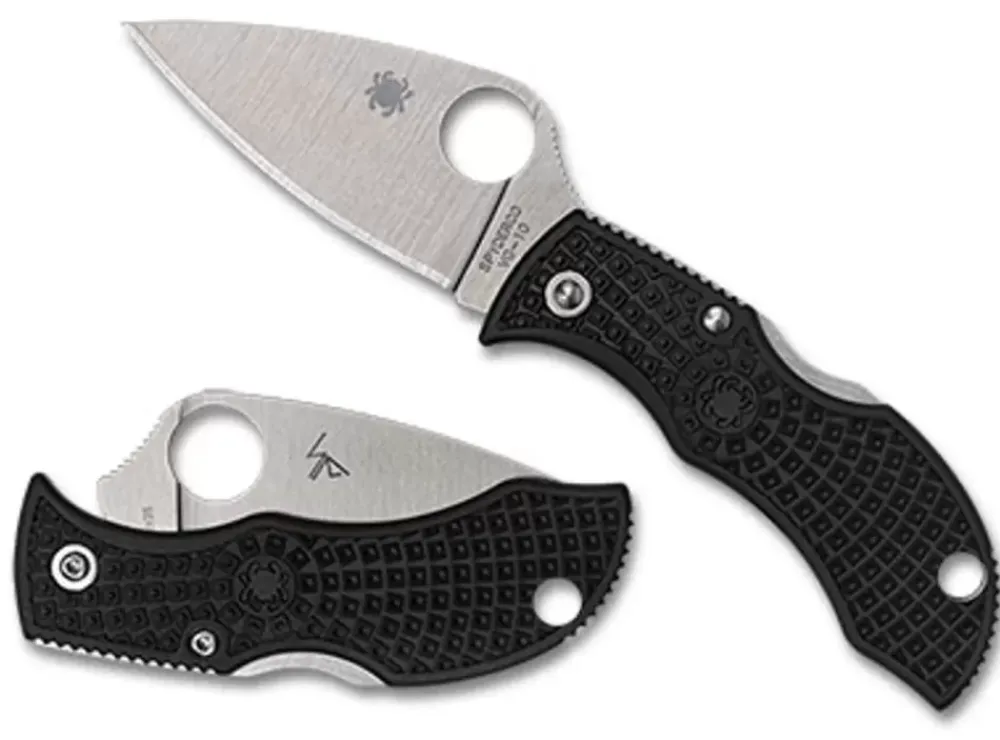 Spyderco Manbug® Black Lightweight Leaf* Clipit