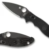 Spyderco Manix® 2 Lightweight Frcp Black/Black Blade* Clipit