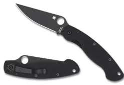 Spyderco Military™ Model G-10 Black/Black Blade* Clipit
