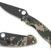 Spyderco Military™ Model G-10 Camo/Black Blade* Clipit