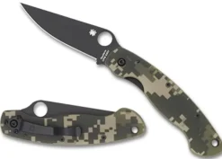 Spyderco Military™ Model G-10 Camo/Black Blade* Clipit