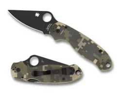 Spyderco Para® 3 G-10 Camo Black Blade* Clipit