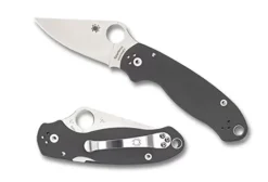 Spyderco Para® 3 G-10 Dark Gray Maxamet* Clipit