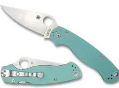 Spyderco Para Military® 2 Teal G-10 Cpm S90V Exclusive* Exclusives