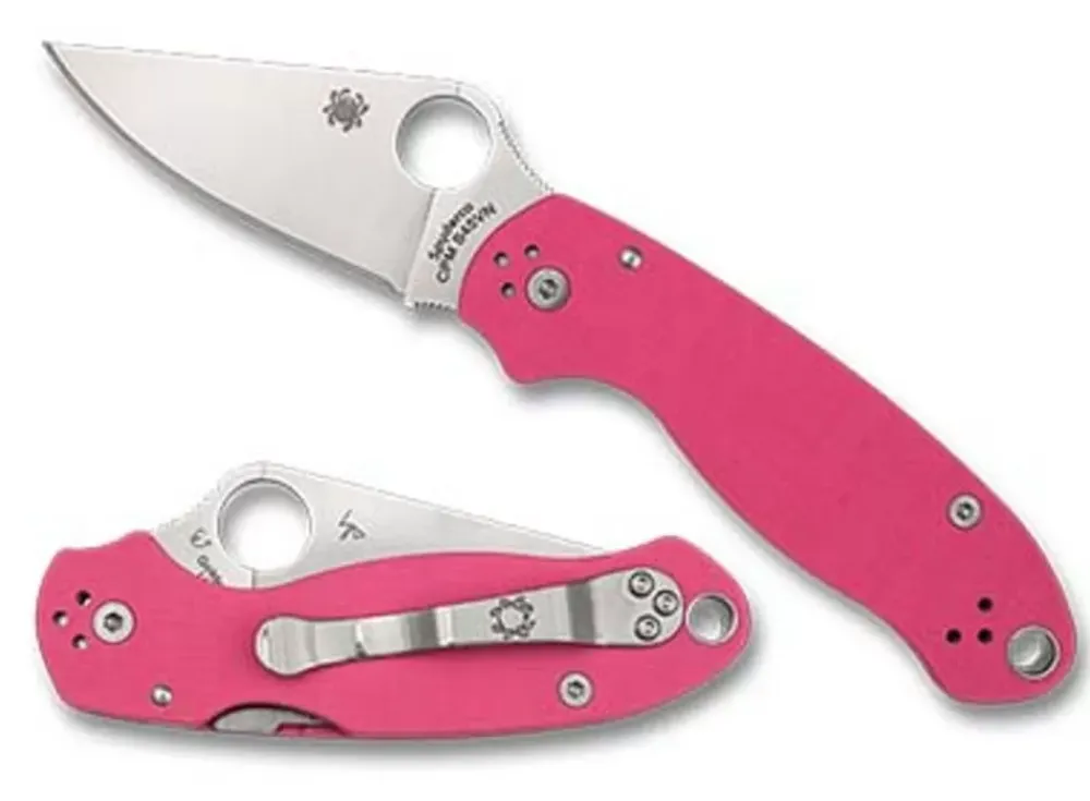 Spyderco Para® 3 Pink G-10 Cpm S45Vn Exclusive* Exclusives