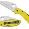 Spyderco Salt® 2 Frn Yellow Wharncliffe Plainedge™* Clipit