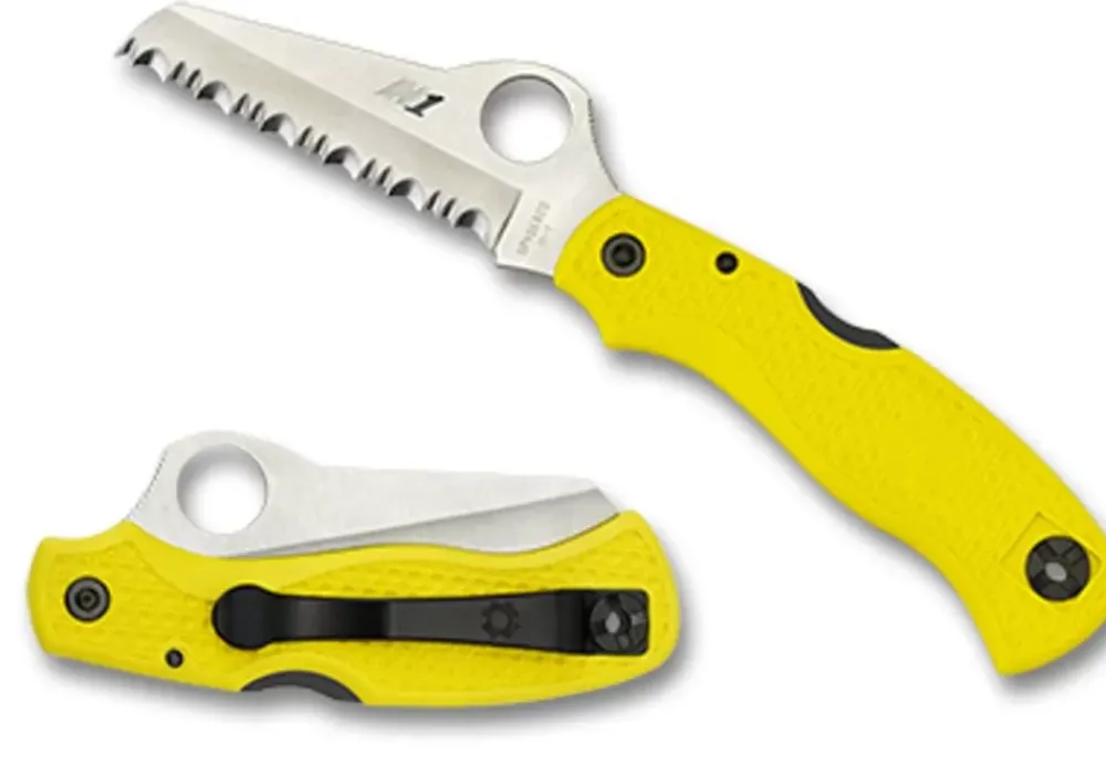 Spyderco Saver Salt™ Clipit® Yellow Frn* Clipit