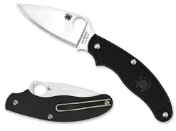Spyderco Uk Penknife™ Frn Black Leaf* Non-Locking Folding