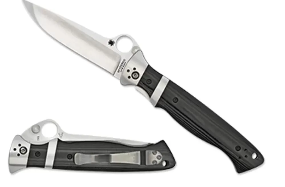 Spyderco Vallotton Sub-Hilt™ G-10 Black* Clipit