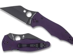 Spyderco Yojimbo™ 2 Purple G-10 Cpm Cru-Wear Black Blade Exclusive* Exclusives